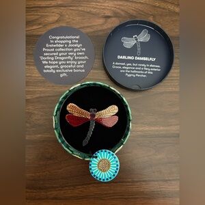 Colorful Dragonfly Brooch